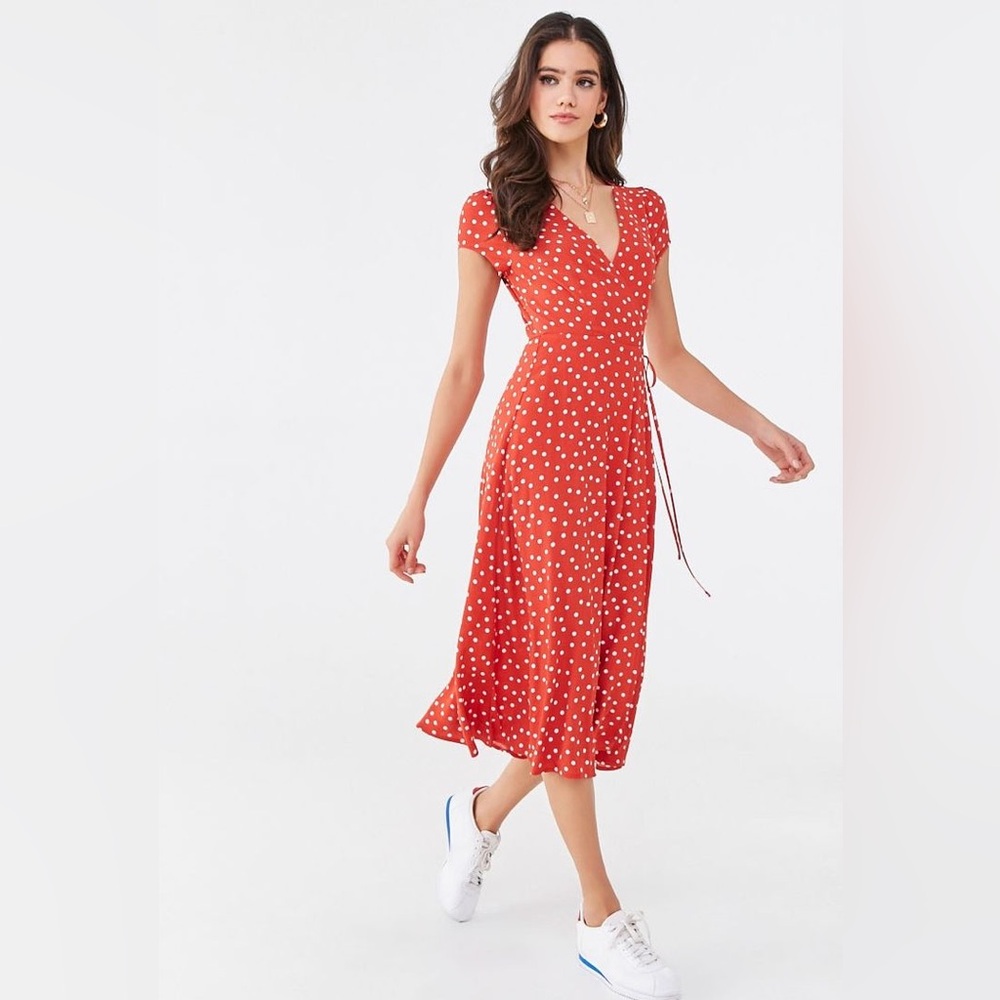 Polka Dot Wrap Dress